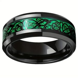 Men's Stainless Steel Celtic Design Ring. NWT